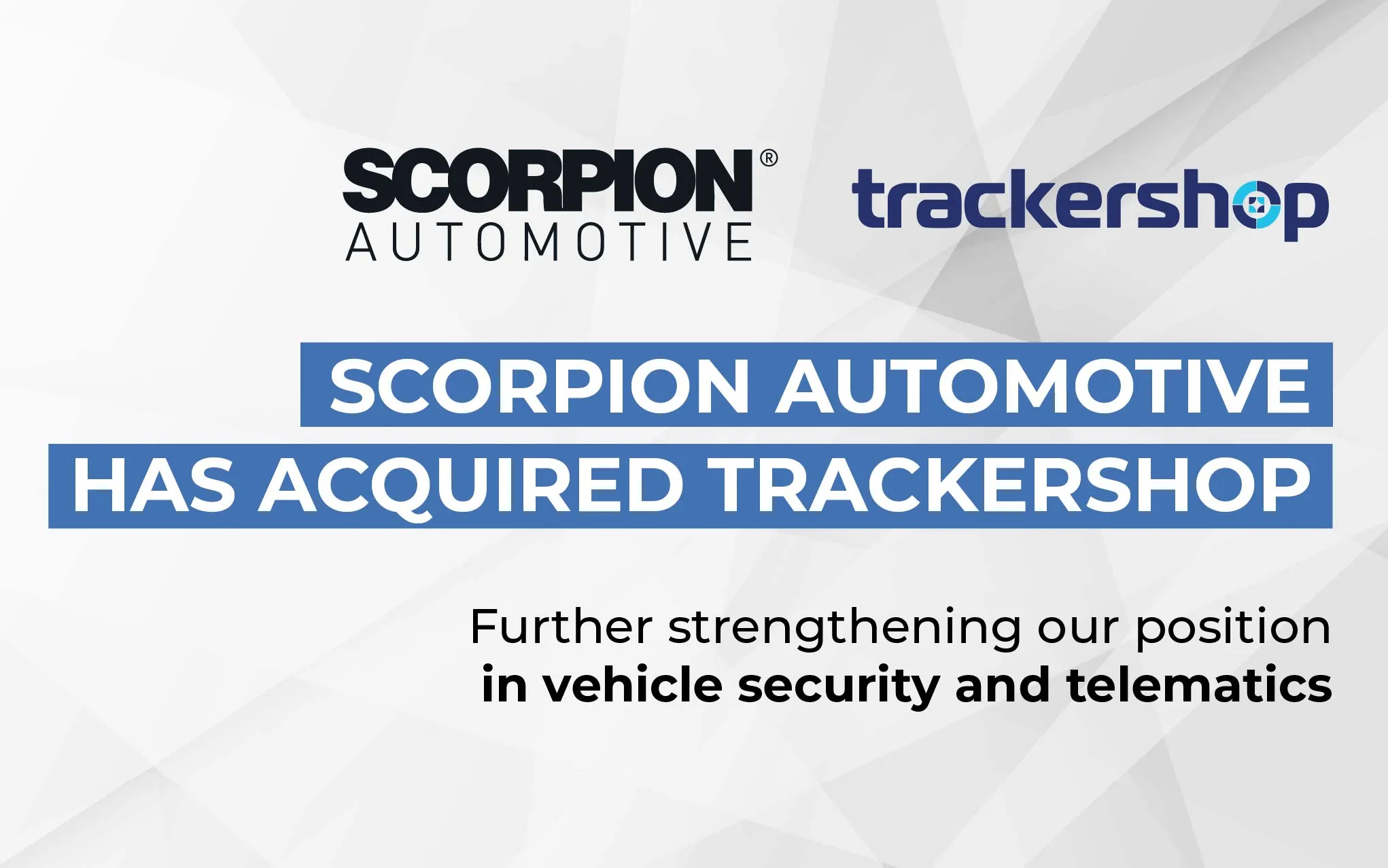 Scorpion Automotive acquires Trackershop: A New Era for Vehicle Security