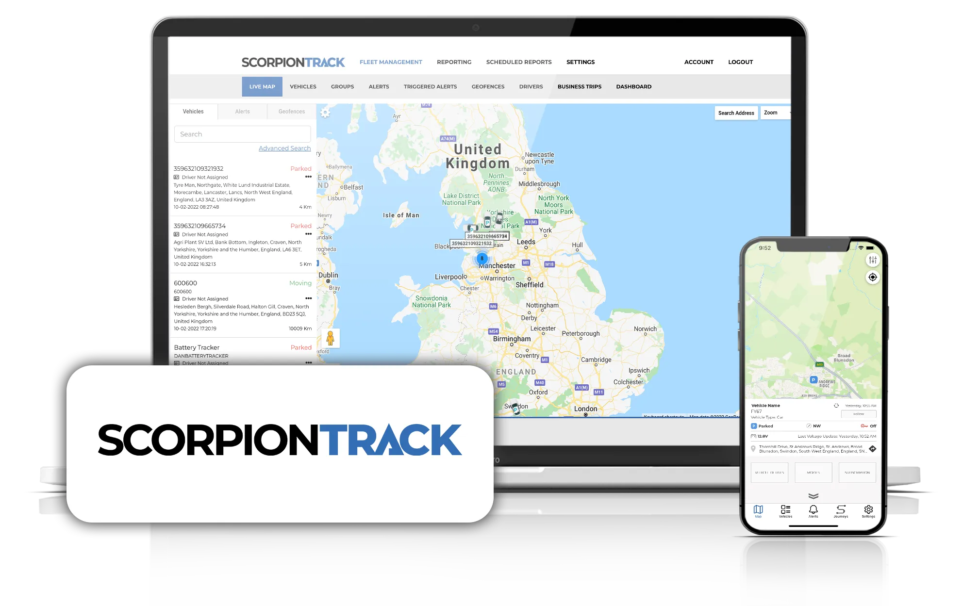 ScorpionTrack connected vehicle technology