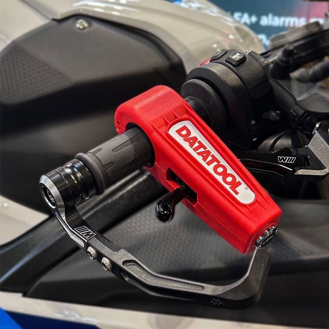 Datatool Croc-Lock on a BMW Motorcycle